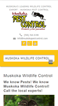 Mobile Screenshot of muskokawildlifecontrol.com